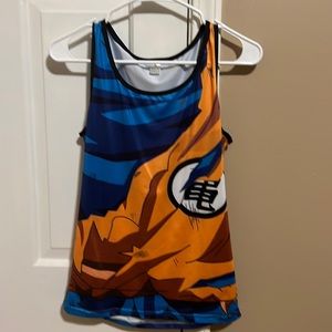 Dragon Ball Z Themed Tank Top - Blue and Orange